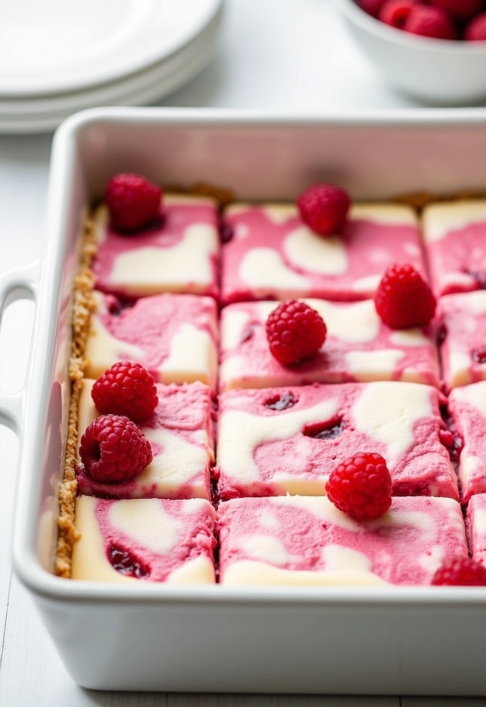15 Decadent Keto Desserts You'll Crave (And They're All Low Carb!) - 12. Keto Raspberry Cheesecake Bars