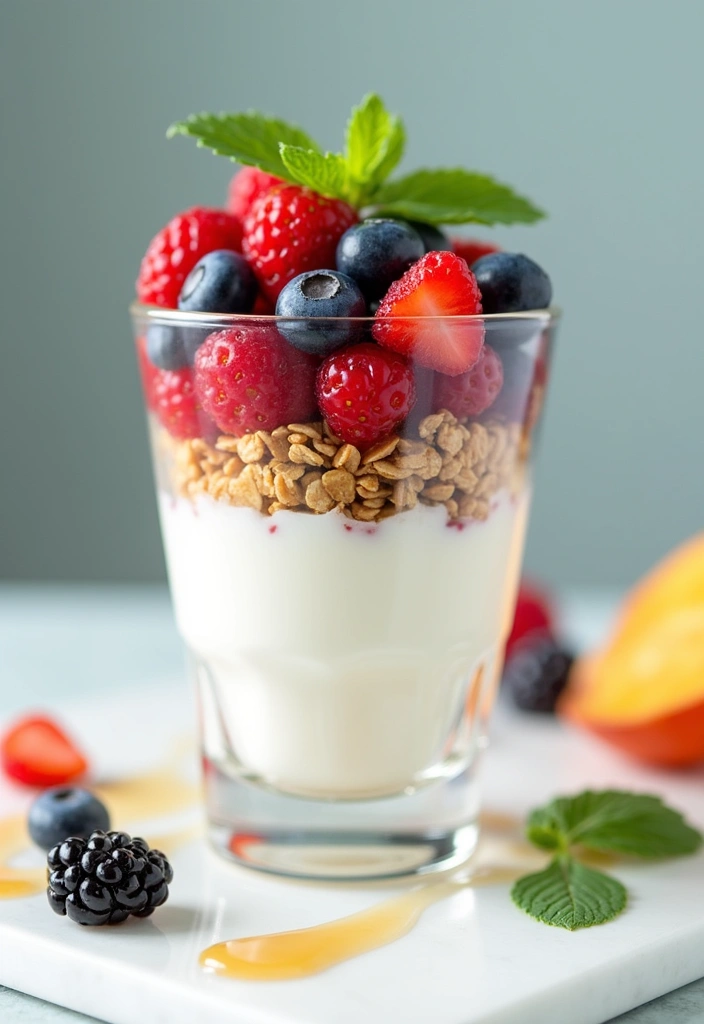 15 Healthy Meals You'll Crave (Even Picky Eaters Will Love #7!) - 10. Greek Yogurt Parfait