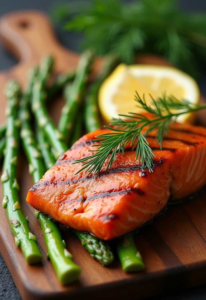 15 Healthy Meals You'll Crave (Even Picky Eaters Will Love #7!) - 4. Grilled Salmon with Asparagus