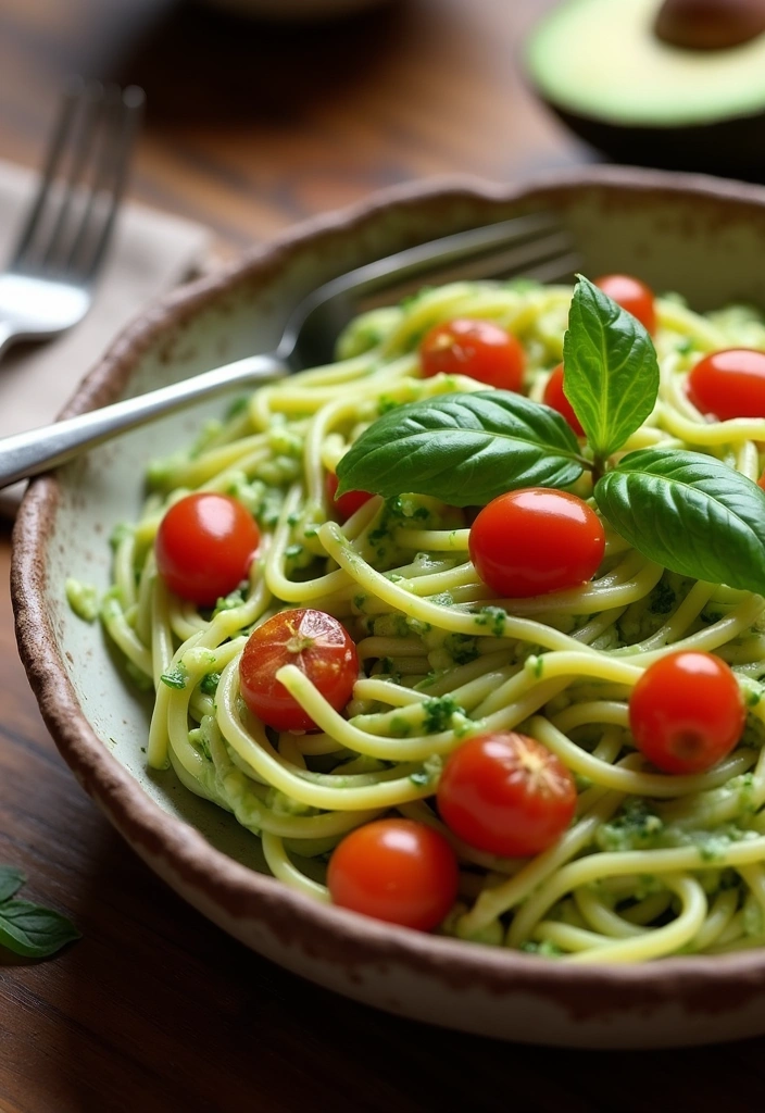 15 Healthy Meals You'll Crave (Even Picky Eaters Will Love #7!) - 7. (Crowd Favorite) Creamy Avocado Pasta