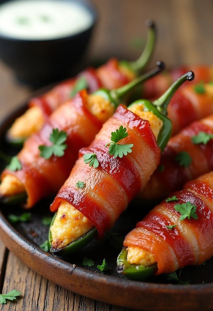 15 Quick and Delicious Keto Snacks You Can Make in Minutes (Try #6 for a Surprise!) - 11. Bacon-Wrapped Jalapeño Poppers
