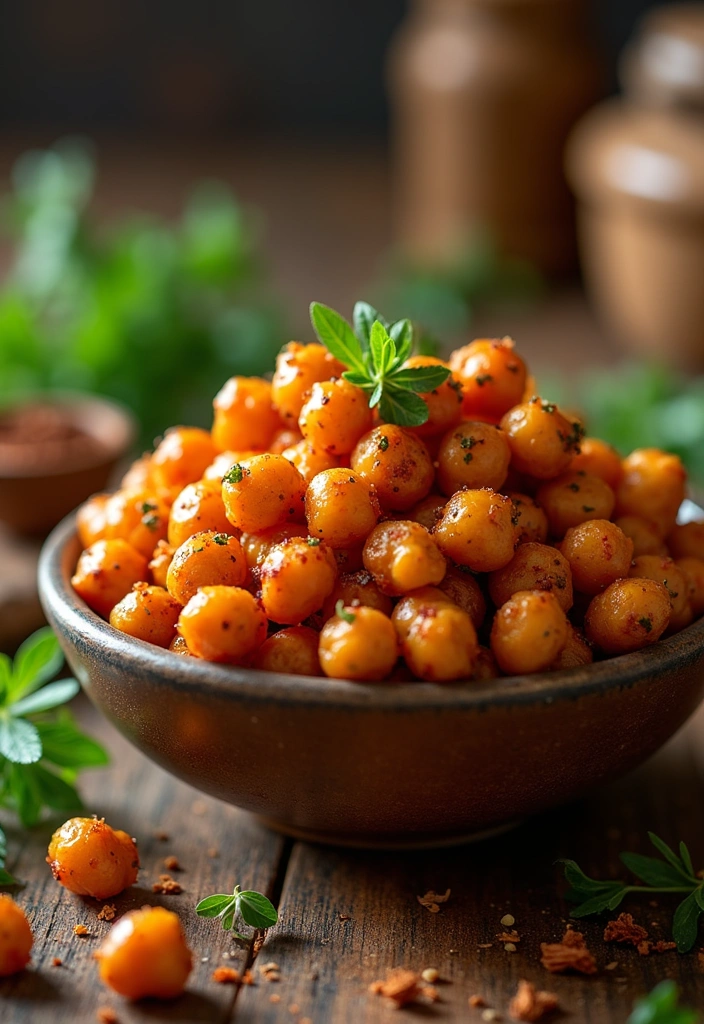 15 Quick and Delicious Keto Snacks You Can Make in Minutes (Try #6 for a Surprise!) - 15. Spicy Roasted Chickpeas