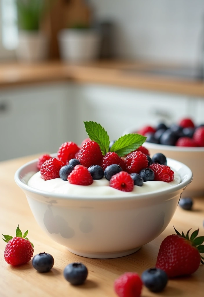 15 Quick and Delicious Keto Snacks You Can Make in Minutes (Try #6 for a Surprise!) - 9. Greek Yogurt with Berries