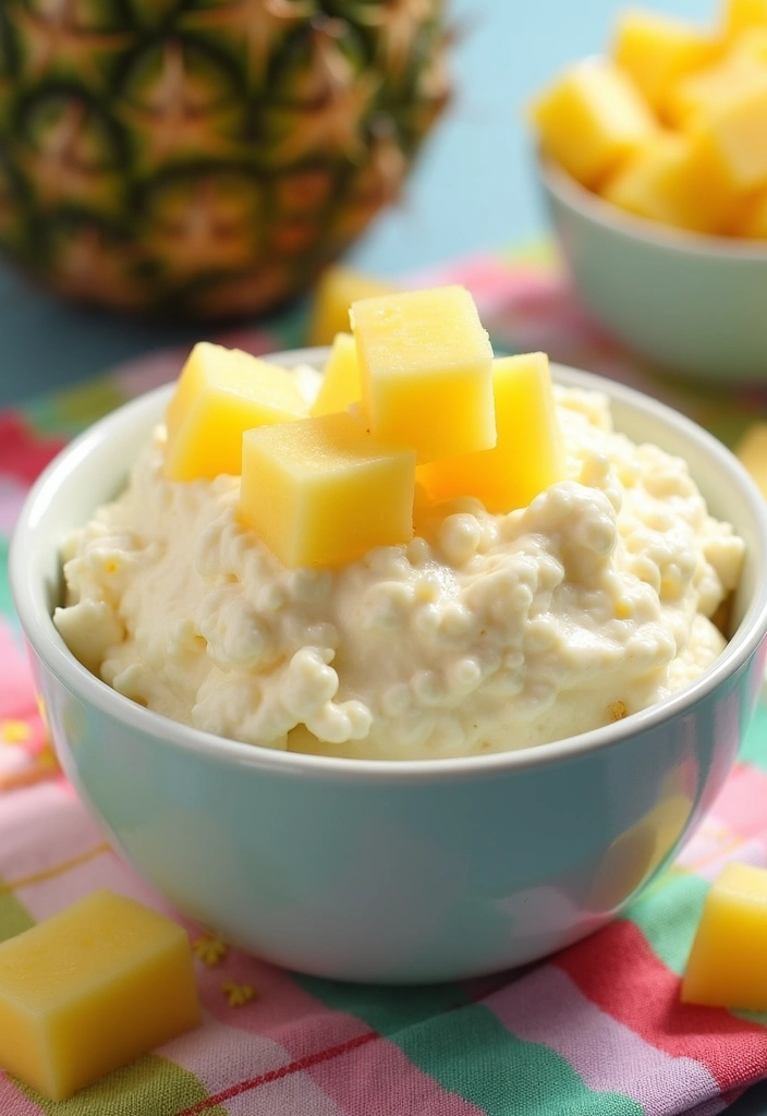 19 Healthy Snacks That Are So Good, You'll Forget They're Good for You! (#11 Is a Game Changer!) - 10. Cottage Cheese with Pineapple