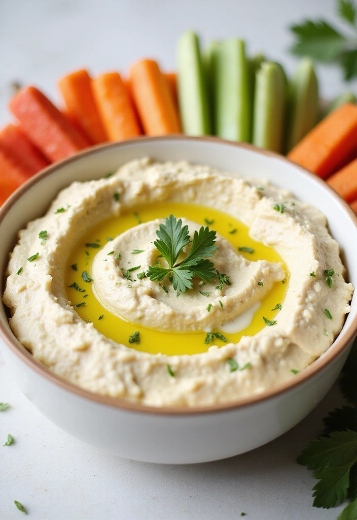 20 Low-Carb Snack Ideas That'll Keep You Satisfied All Day Long! - 17. Cauliflower Hummus