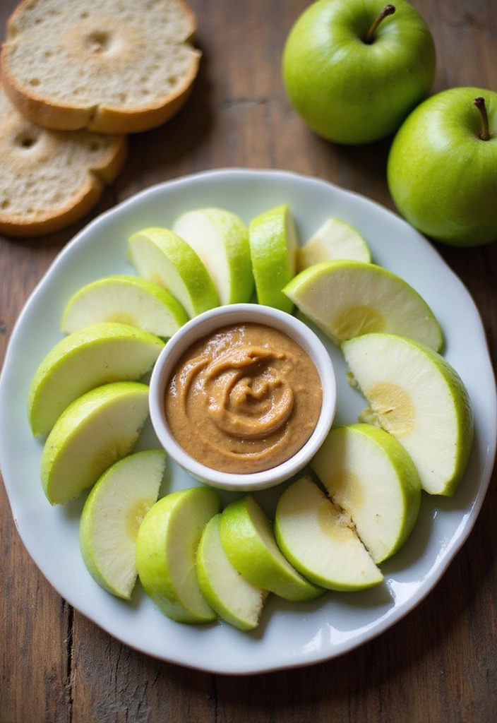 20 Low-Carb Snack Ideas That'll Keep You Satisfied All Day Long! - 5. Almond Butter on Apple Slices