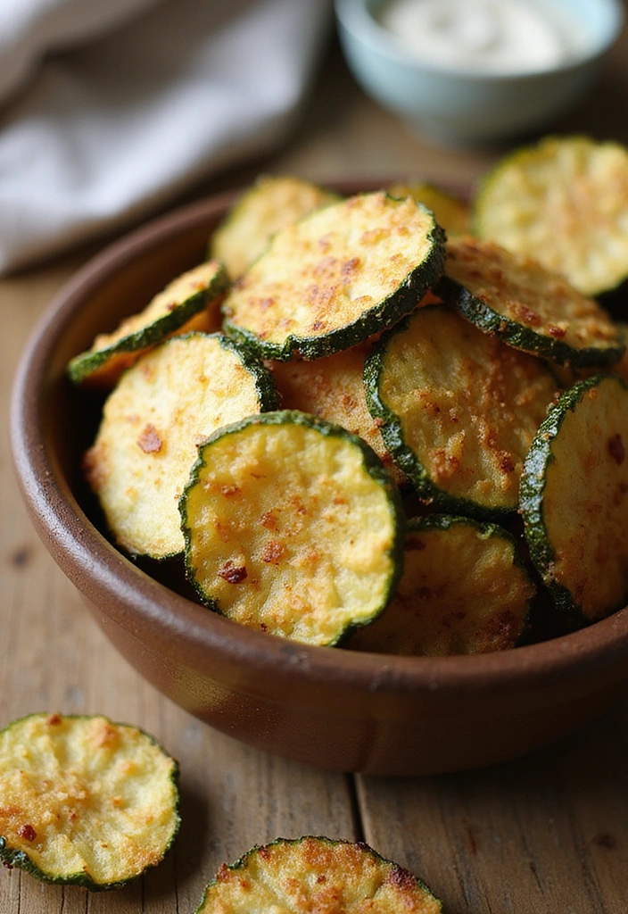 20 Low-Carb Snack Ideas That'll Keep You Satisfied All Day Long! - 7. Zucchini Chips
