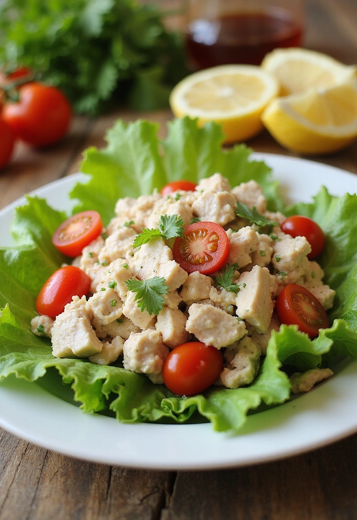 20 Low-Carb Snack Ideas That'll Keep You Satisfied All Day Long! - 9. Tuna Salad Lettuce Wraps